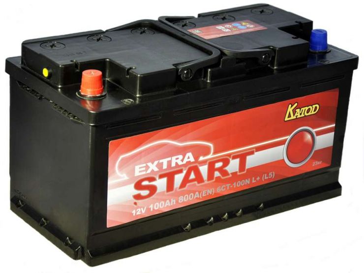 Автомобильный аккумулятор АКБ Extra START (Экстра Старт) 6CT-100 100Ач п.п.