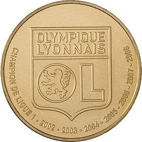 Футбольный клуб Олимпик Лион 1 ½ евро Франция 2009