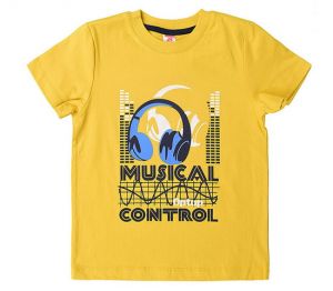 желтая футболка мальчикам от Крокид
