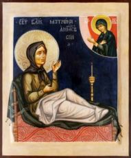 Икона Матрона Анемнясевская (рукописная)