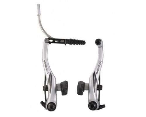 Тормозные рычаги SHIMANO V-Brake BR-M422 задние, колодки S65T, болты 16мм, цвет серебро