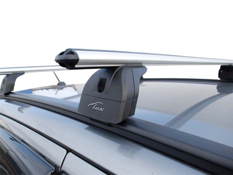 Багажник на крышу Peugeot 4008, Lux, аэродинамические дуги на интегрированные рейлинги