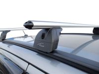 Багажник на крышу Peugeot 4008, Lux, аэродинамические дуги на интегрированные рейлинги