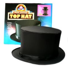 Top Hat Collapsible Складной цилиндр (чёрный) c потайным дном