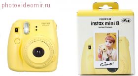 Моментальная фотокамера FUJIFILM Instax MINI 8, желтая