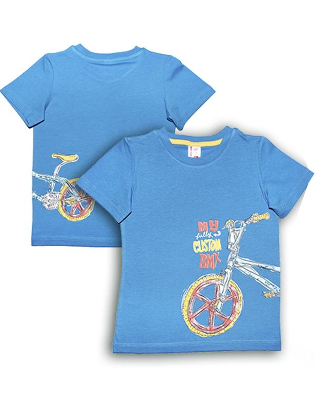 Синяя футболка Велосипед