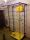 Детский спортивный комплекс в квартиру пристенный Пионер-С4С. Сине-желтый вариант с шведской стенкой, рукоходом и сеткой. Дополнен мягкой качелью-тарзанкой для детей.