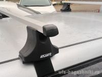 Багажник на крышу Hyundai Elantra 5, Атлант, прямоугольные дуги