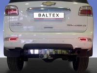 Фаркоп Балтекс на Chevrolet TrailBlazer 2012- без подрезки бампера. Балка с нержавеющей накладкой. Тип шара: A. Нагрузки: 1500/50 кг, масса фаркопа 23,1 кг
