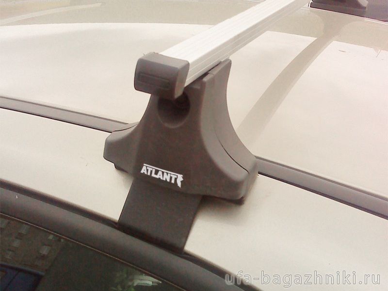 Багажник на крышу Hyundai Sonata NF, Атлант, прямоугольные дуги