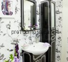Зеркало для ванной Коллекция Каир 60 см , черное (SANFLOR)