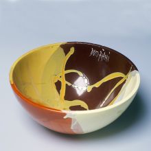 Ваза для фруктов салатник Domiziani керамика ручной работы - d 30 см (Италия)