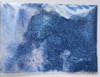 Зеркальная пыль (глиттер, втирка) для дизайна ногтей «Синий» №18 (1 грамм)
