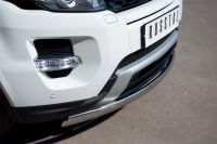 Защита переднего бампера 75х42 овал Land Rover Range Rover Evoque Dynamic 2011-
