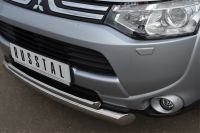 Защита переднего бампера d76/42(дуга) Mitsubishi Outlander 2012