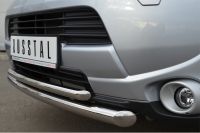 Защита переднего бампера d63/42(дуга) Mitsubishi Outlander 2012
