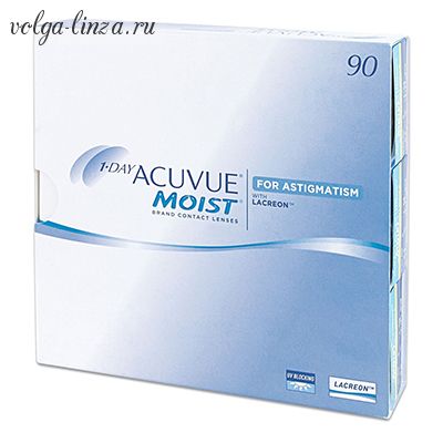 1-DAY Acuvue MOIST for Astigmatism,90 шт
