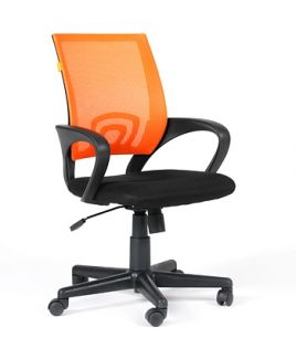 Кресло CHAIRMAN 696/DW66-TW11 для оператора, сетка/ткань, цвет оранжевый/черный