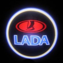 LED проекция, логотип Lada, на 2 двери