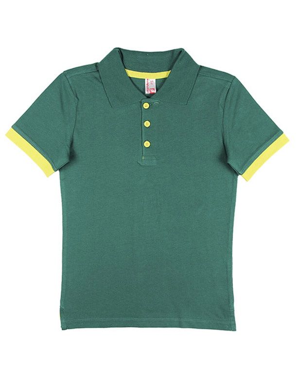 Рубашка-поло для мальчика зеленого цвета