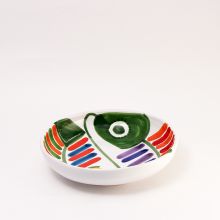 Тарелка Ceramiche de Simone глубокая низкая «Филикуди» керамика ручной работы - d 20 см (Италия)