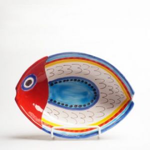 Тарелка глубокая керамическая «Рыба» Ceramiche de Simone PT745PE2 (Италия)