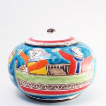 Вазочка для печенья Ceramiche de Simone керамика ручной работы - 23 х 17 см (Италия)