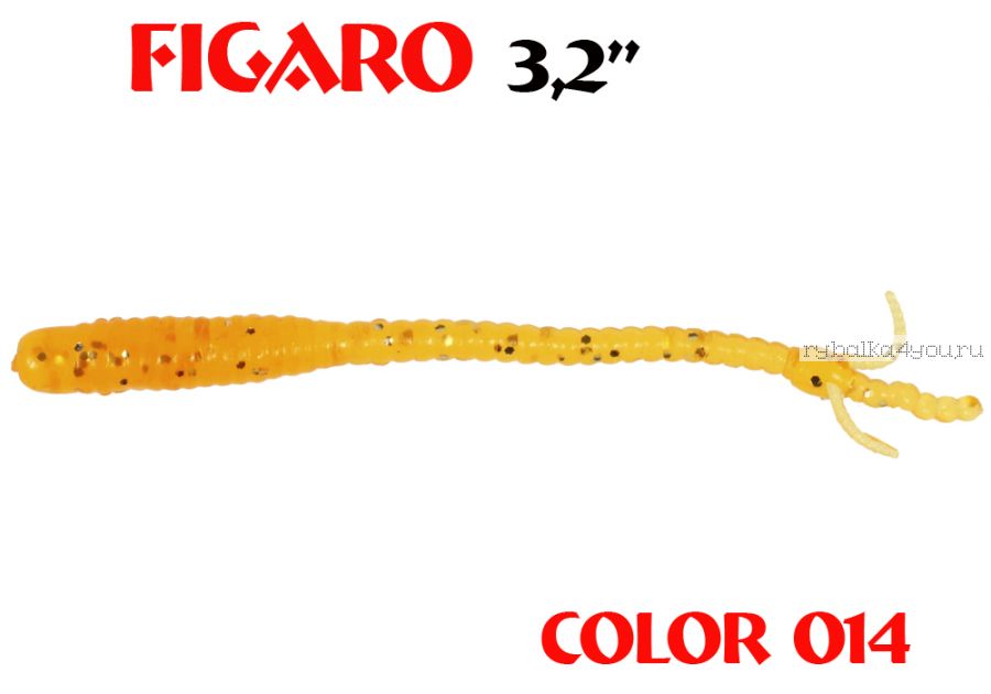 Мягкая приманка Aiko  Figaro 3.2" 80мм / запах рыбы / цвет - 014  (упаковка 8шт)