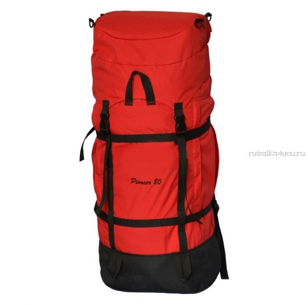 Рюкзак PRIVAL Пионер 80 л ткань Oxford  600D / красный