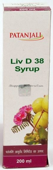 Liv D38  сироп для здоровья печени Патанджали Аюрведа / Divya Patanjali Liv D38 Syrup