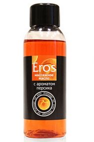 Съедобное массажное масло с ароматом персика Bioritm Eros, 50 мл