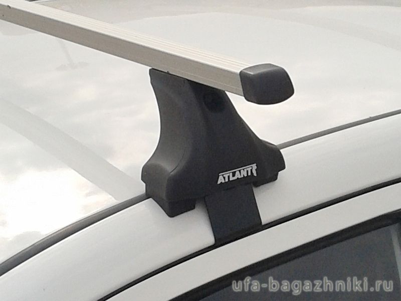 Багажник на крышу Toyota Camry XV50 2012-..., Атлант: прямоугольные дуги и опоры типа Е
