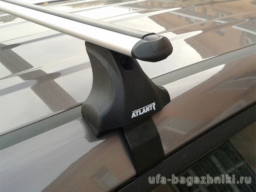 Багажник на крышу Toyota Hilux, Атлант, аэродинамические дуги
