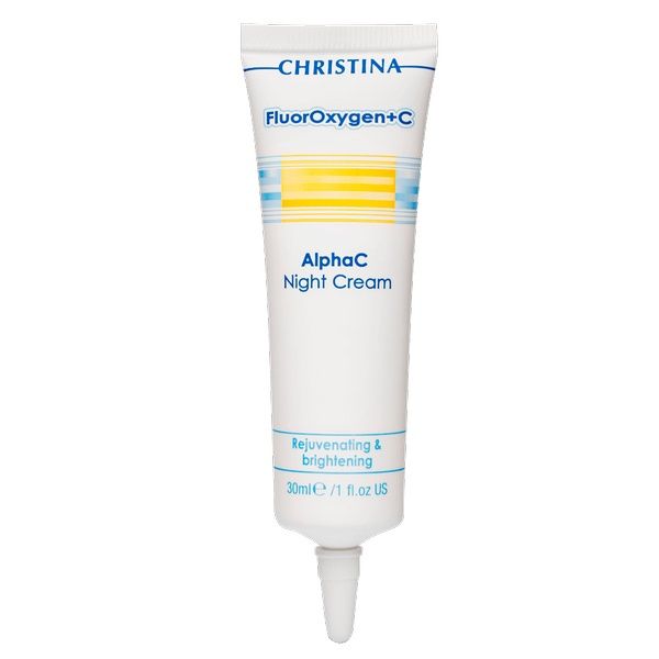 Ночной крем с витамином С для лица FluorOxygen+C Christina (ФлюрОксиген Кристина) 30 мл