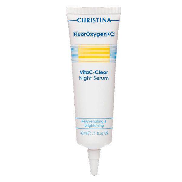 Ночная осветляющая сыворотка для лица FluorOxygen+C Christina (ФлюрОксиген Кристина) 30 мл