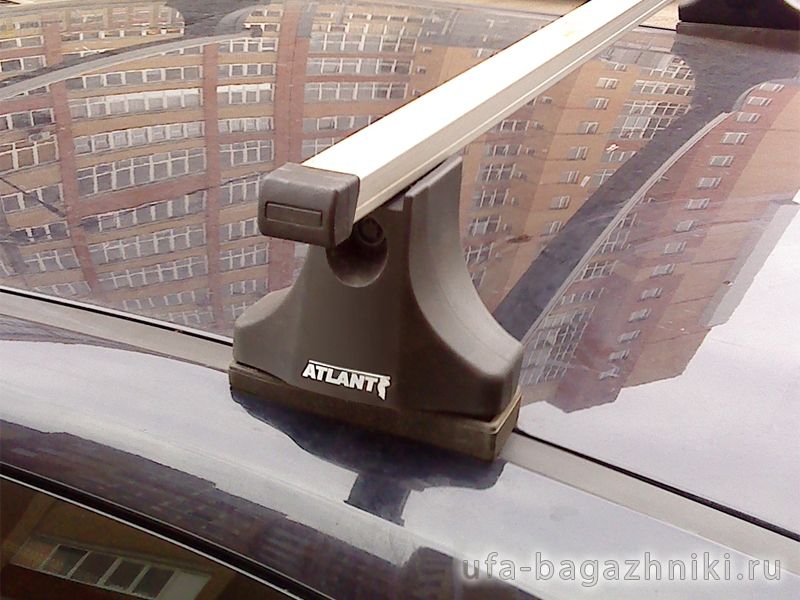 Багажник на крышу Ford Focus 2, Атлант, прямоугольные дуги