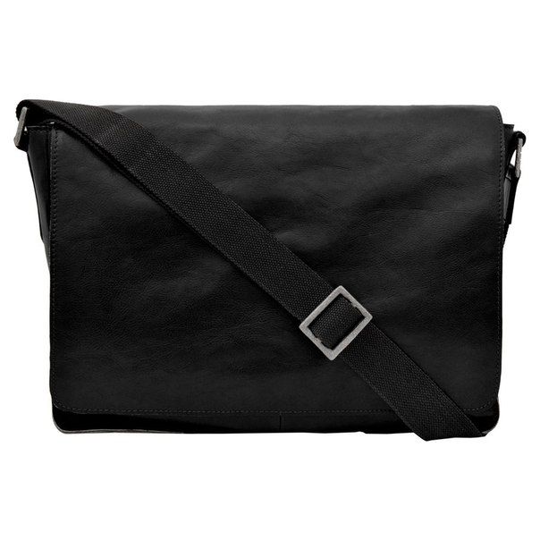 Кожаная мужская сумка через плечо HIDESIGN Fred-02 black