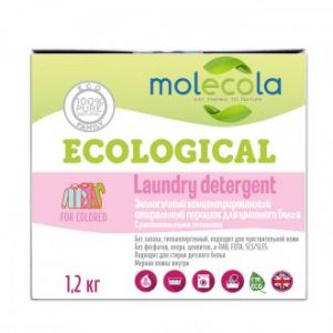 Стиральный порошок для цветного белья с растительными энзимами Molecola Laundry Detergent for Colored - 1,2 кг (Россия)
