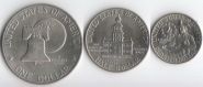 Серия 200 лет Независимости (комплект из 25¢, 50¢ и 1$ 1976 год; состояние: VF)