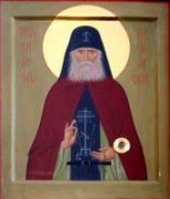 Икона Симеон Псковско-Печерский (рукописная)