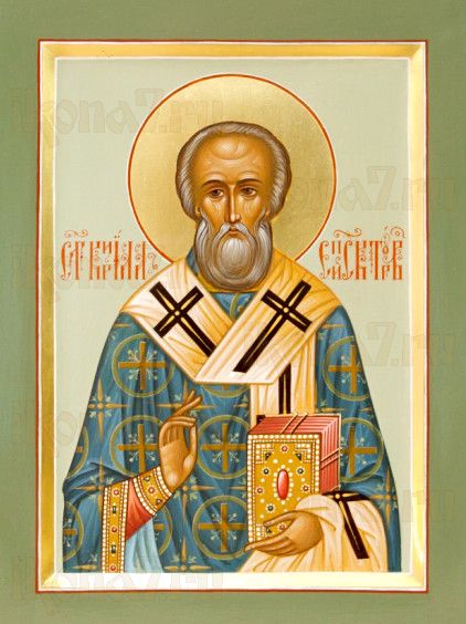 Икона Кирилл Туровский (рукописная)