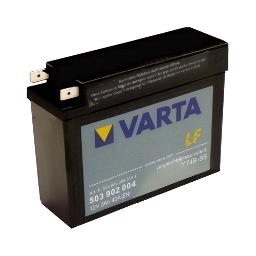 Мото аккумулятор АКБ VARTA (ВАРТА) AGM 503 902 004 YT4B-4 / YT4B-BS 3Ач о.п.