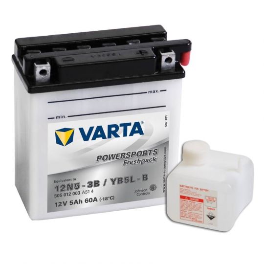 Мото аккумулятор АКБ VARTA (ВАРТА) FP 505 012 003 A514 YB5L-B 5Ач о.п.