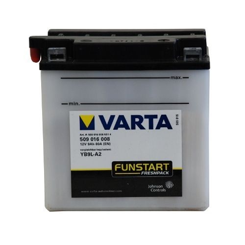 Мото аккумулятор АКБ VARTA (ВАРТА) FP 509 016 008 A514 YB9L-A2 9Ач о.п.