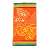 Яркое полотенце с бабочками