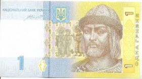 Банкнота 1 гривна Украина 2014