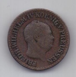 1 грош 1856 г. Пруссия. Германия