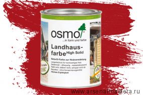 Непрозрачная краска для наружных работ Osmo 2311 красно-коричневая 0,75 л Landhausfarbe Osmo-2311-0.75 11400126