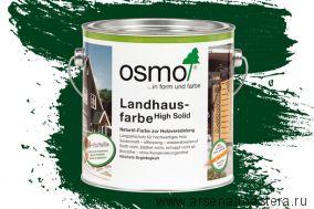 OSMO Скидка до 29% ! Непрозрачная краска для наружных работ Osmo Landhausfarbe 2404 темно-зеленая 2,5 л