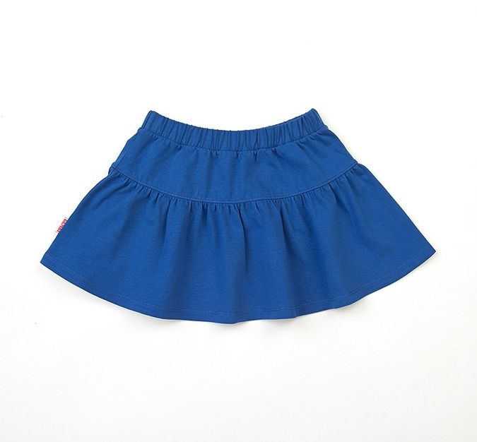 Расклешенная синяя юбка для девочек